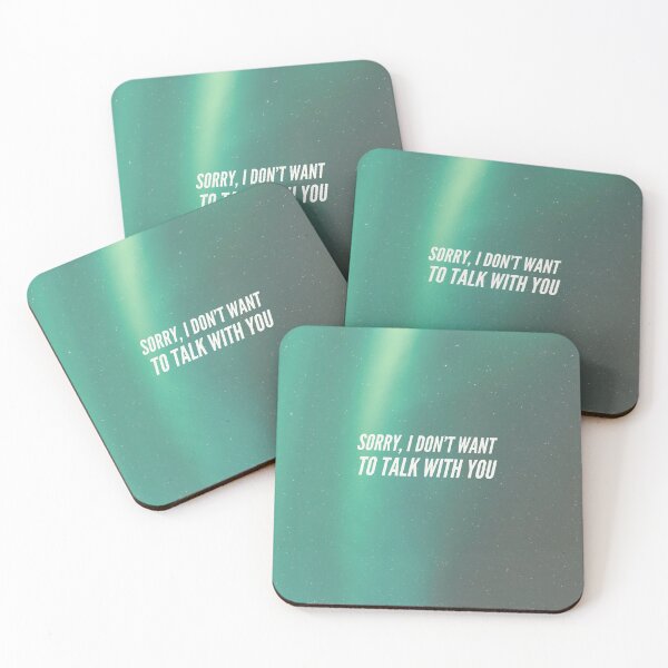 Artikelvorschau, SORRY I DON'T WANT TO TALK WITH YOU - FUNNY FACE MASK COVID entworfen und verkauft von Tropical Blood.