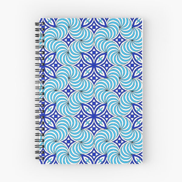 Item preview, Blue Curly Stripes Pattern designed and sold by Girih.