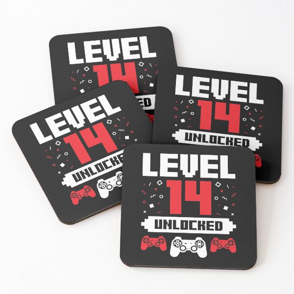 Item preview, 14 Year Old Video Gamer Birthday Gift Level Unlocked designed and sold by EstelleStar.