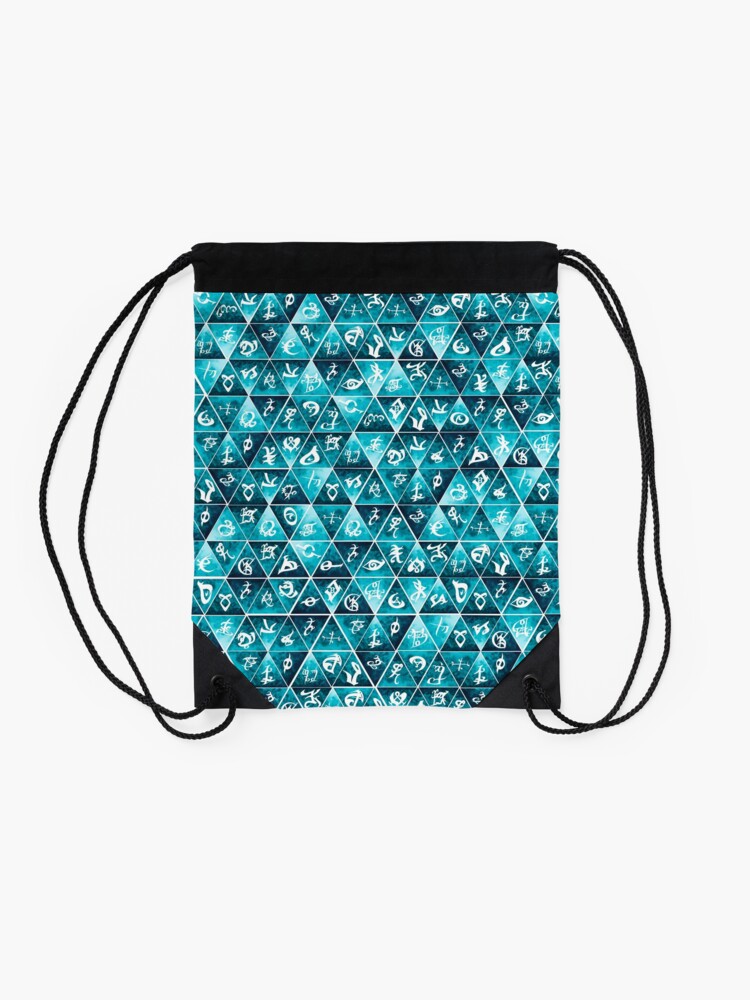 Alternate view of Shadowhunters Runes Mosaic Drawstring Bag