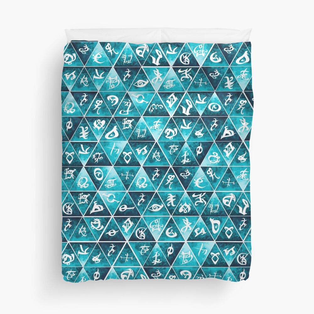 Shadowhunters Runes Mosaic Duvet Cover