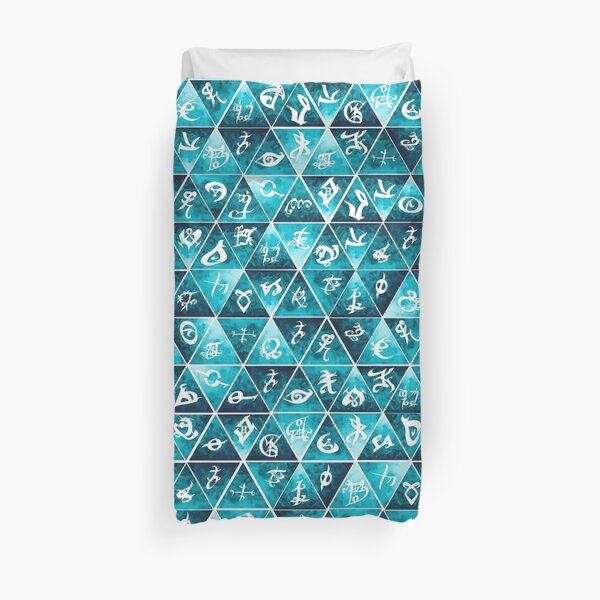 Shadowhunters Runes Mosaic Duvet Cover