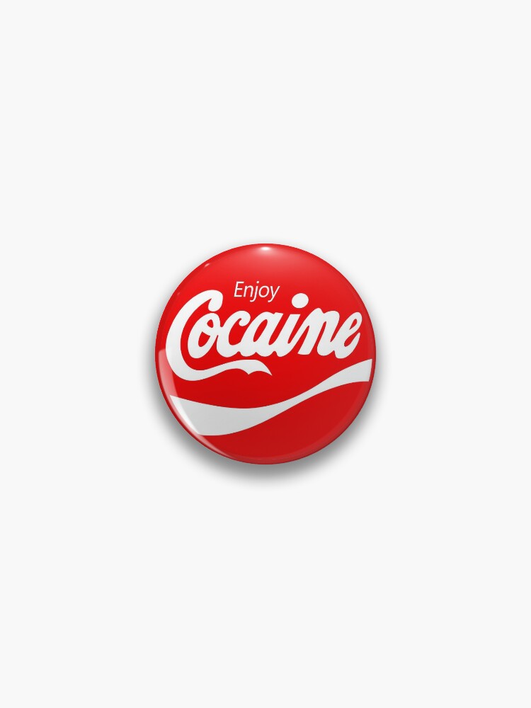 Thumbnail 1 of 3, Pin, enjoy coke(aine) designed and sold by lucasbecker.