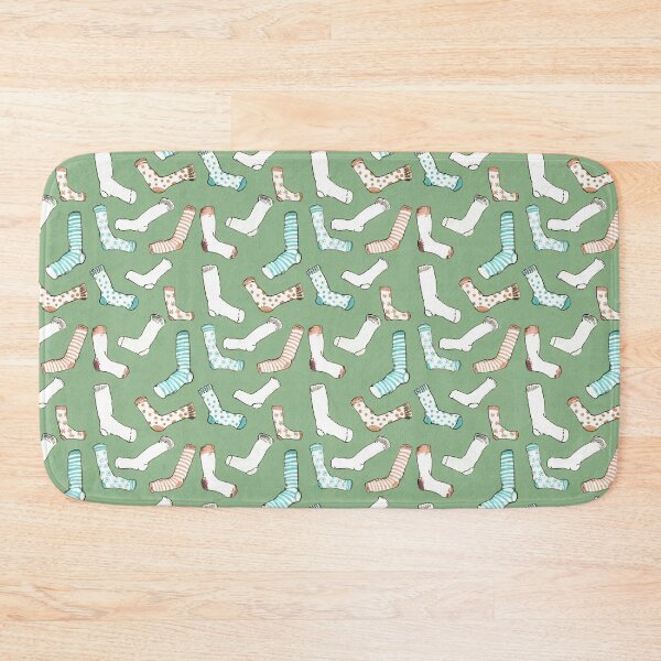 Item preview, socks pattern - green designed and sold by KarolinaSt.