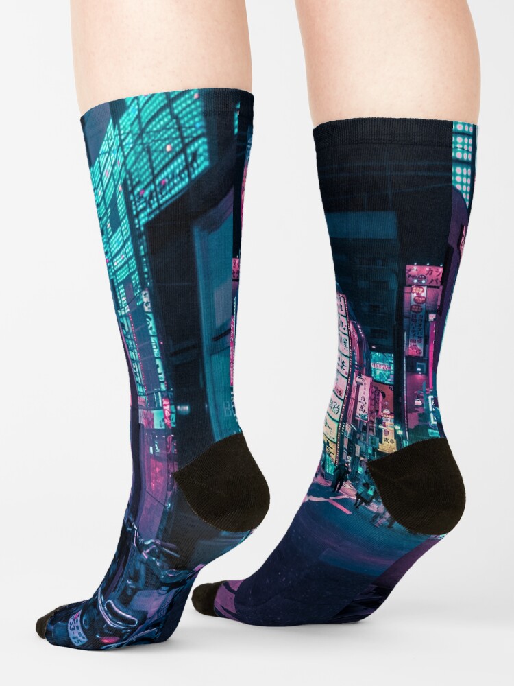 Alternate view of Tokyo - A Neon Wonderland Socks
