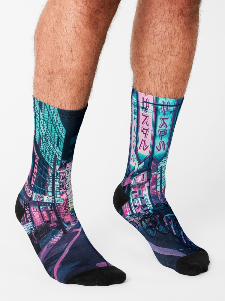 Alternate view of Tokyo - A Neon Wonderland Socks