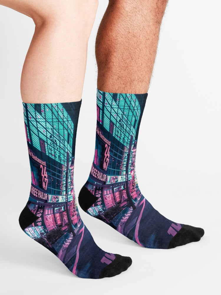 Alternate view of Tokyo - A Neon Wonderland Socks