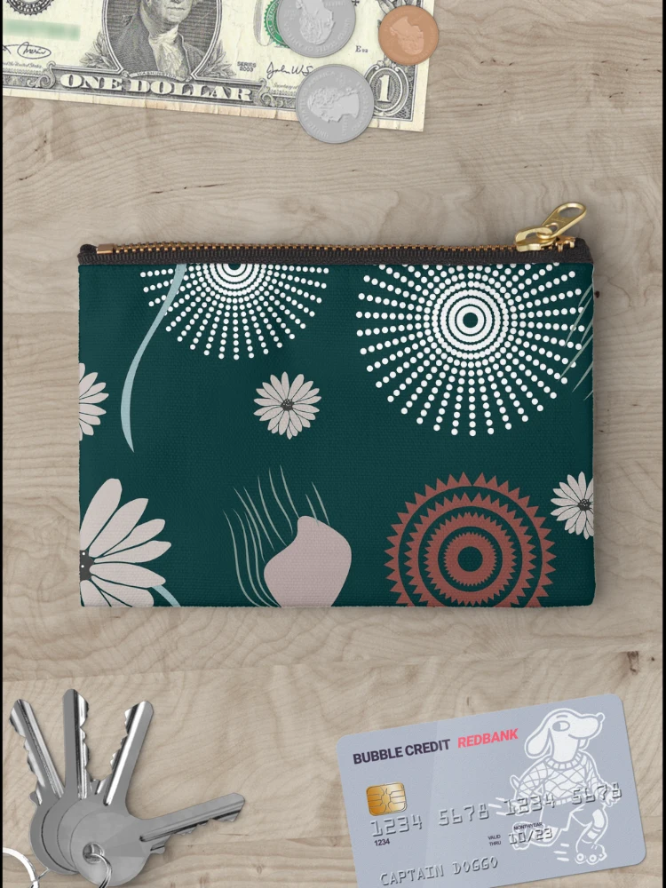 Thumbnail 3 of 4, Zipper Pouch, Mandala Flower designed and sold by Rococodesigns.