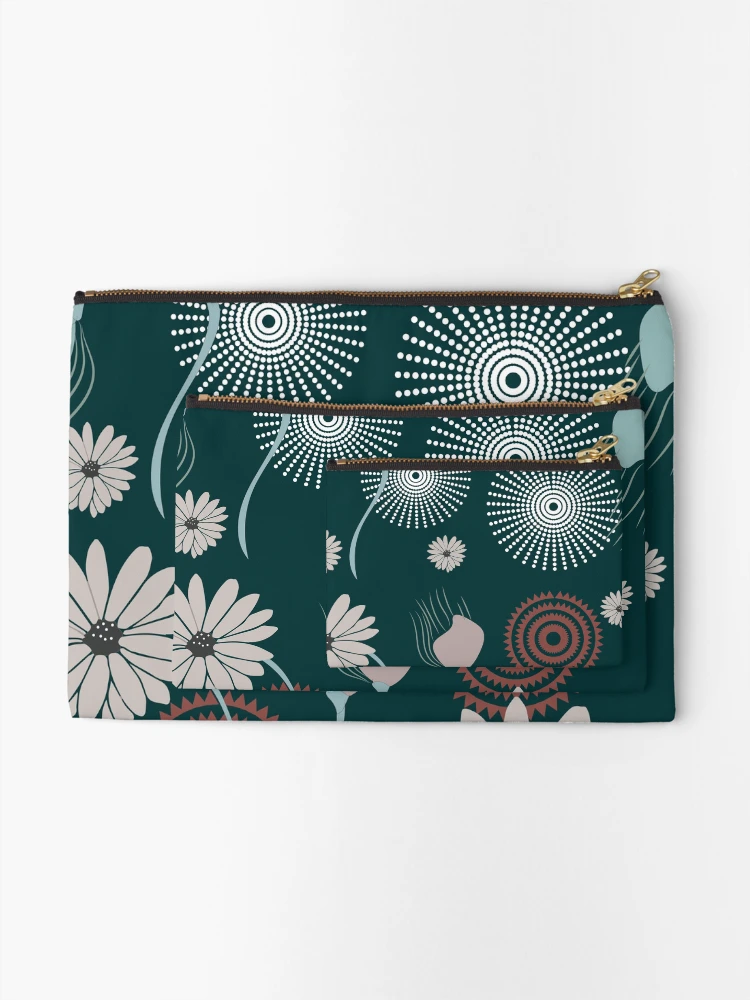 Thumbnail 2 of 4, Zipper Pouch, Mandala Flower designed and sold by Rococodesigns.