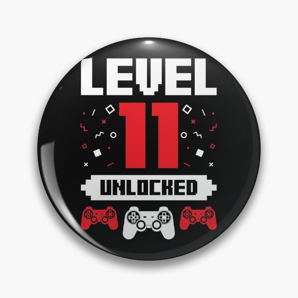 Item preview, Video Gaming Gamer 11th Birthday Present Gift Level 11, Eleven,  Unlocked designed and sold by EstelleStar.