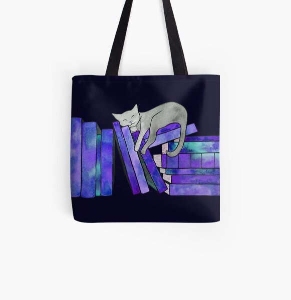 Literary Naps All Over Print Tote Bag