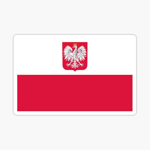 Polish Flag - FLAG0037 Sticker