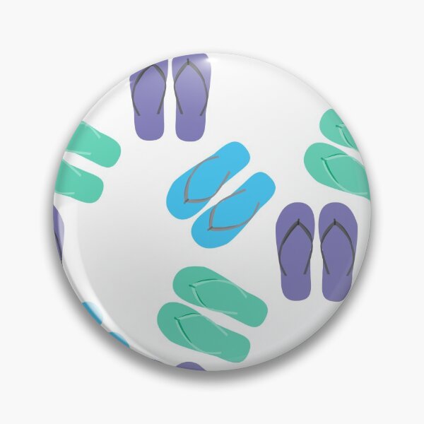 Item preview, Green, Blue and Purple Flip Flops sandals designed and sold by sigdesign.