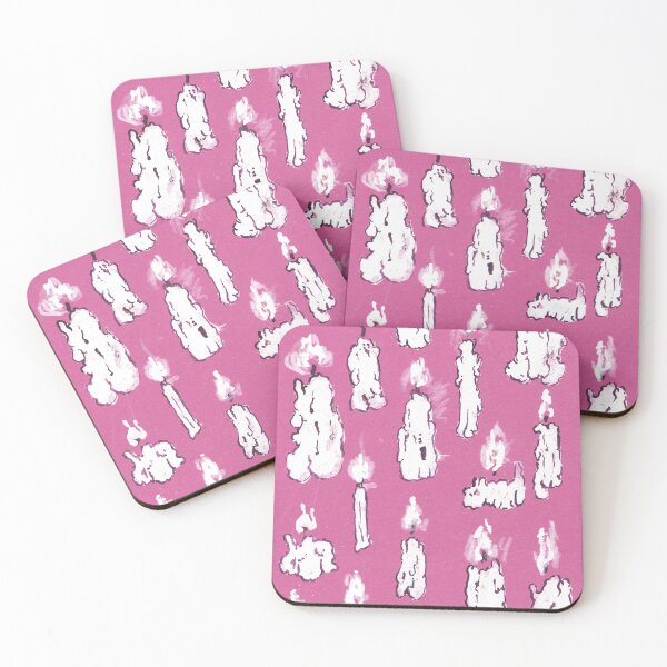 Item preview, candles pattern - pink designed and sold by KarolinaSt.