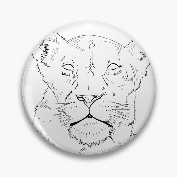Item preview, 2019 01 10 line art portrait lioness  designed and sold by katherine montalto.