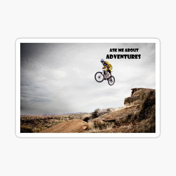 travel backpacker BIKER adventure  Sticker