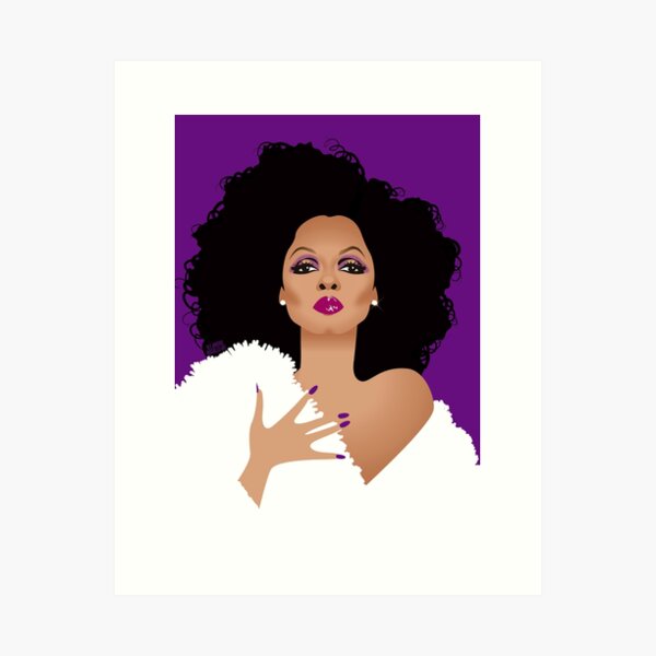Purple R Art Print