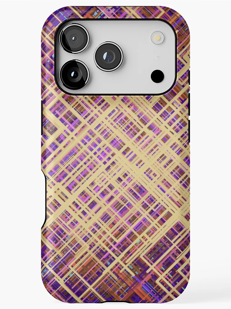 Thumbnail 1 of 4, iPhone Case, Abstract Diagonal Line Pattern designed and sold by Lyle Hatch.