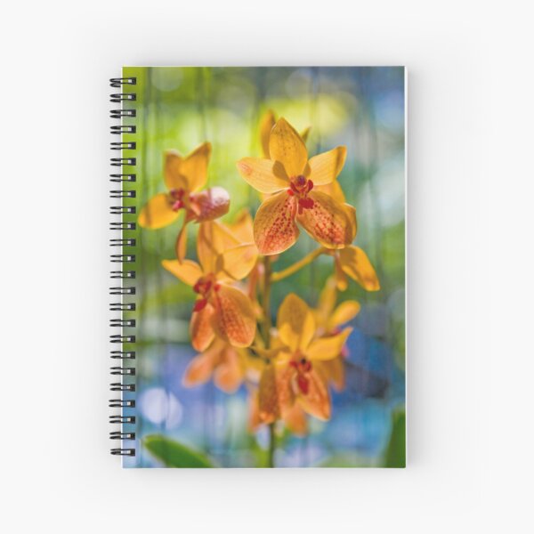 Orchidees flottantes Spiral Notebook