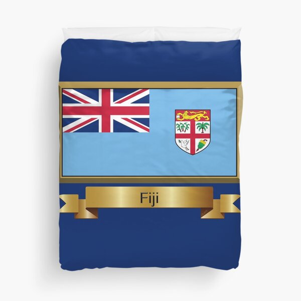 Fiji Flag Gifts, Stickers & Products - Named Duvet Cover