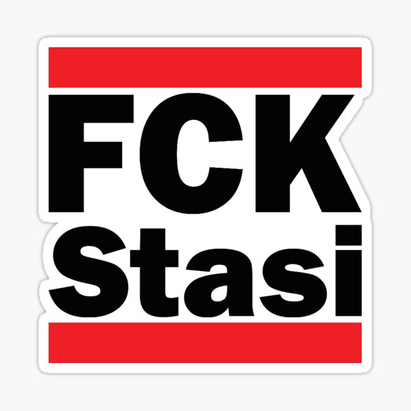 Aufkleber DDR Stasi Staatssicherheit Flagge Fahne 18 x 12 cm Autoaufkleber