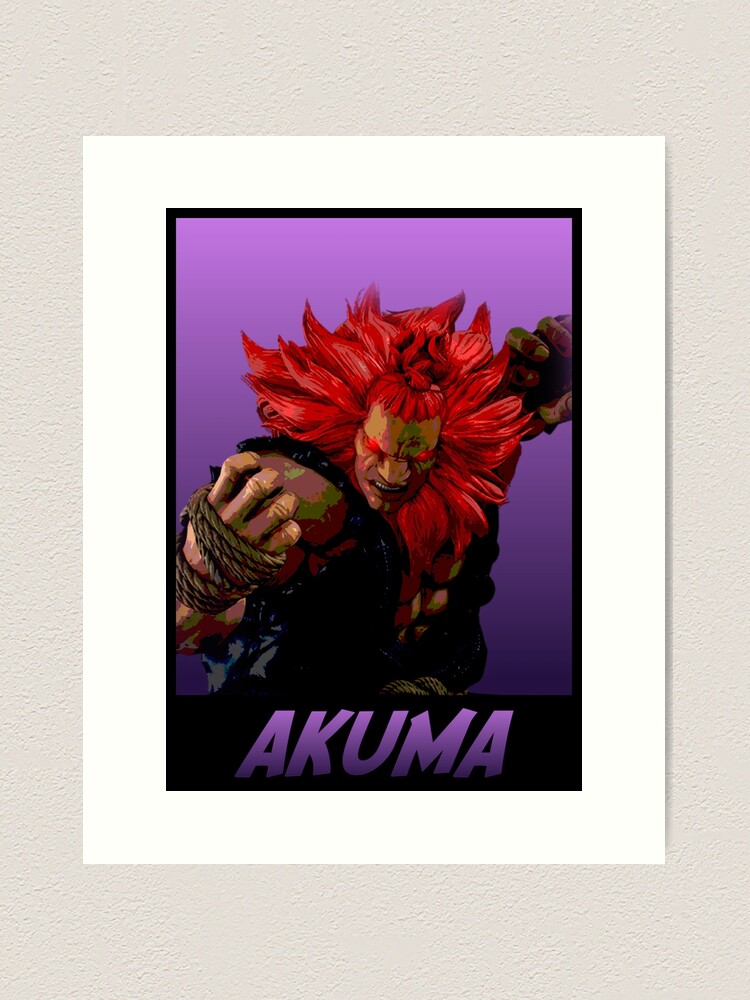 Akuma - Super Puzzle Fighter 2 - Street Fighter - Posters and Art Prints