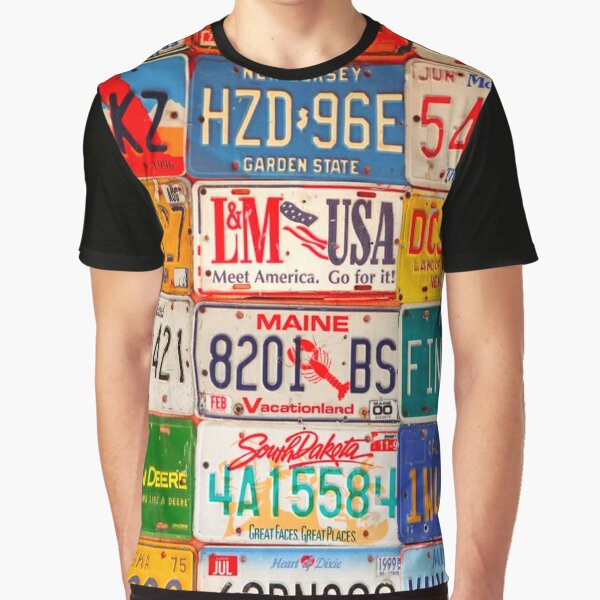 Custom Number Plate T Shirts for Sale Redbubble