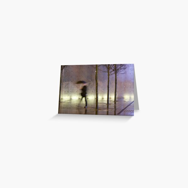 Passage of time in a concrete jungle Greeting Card