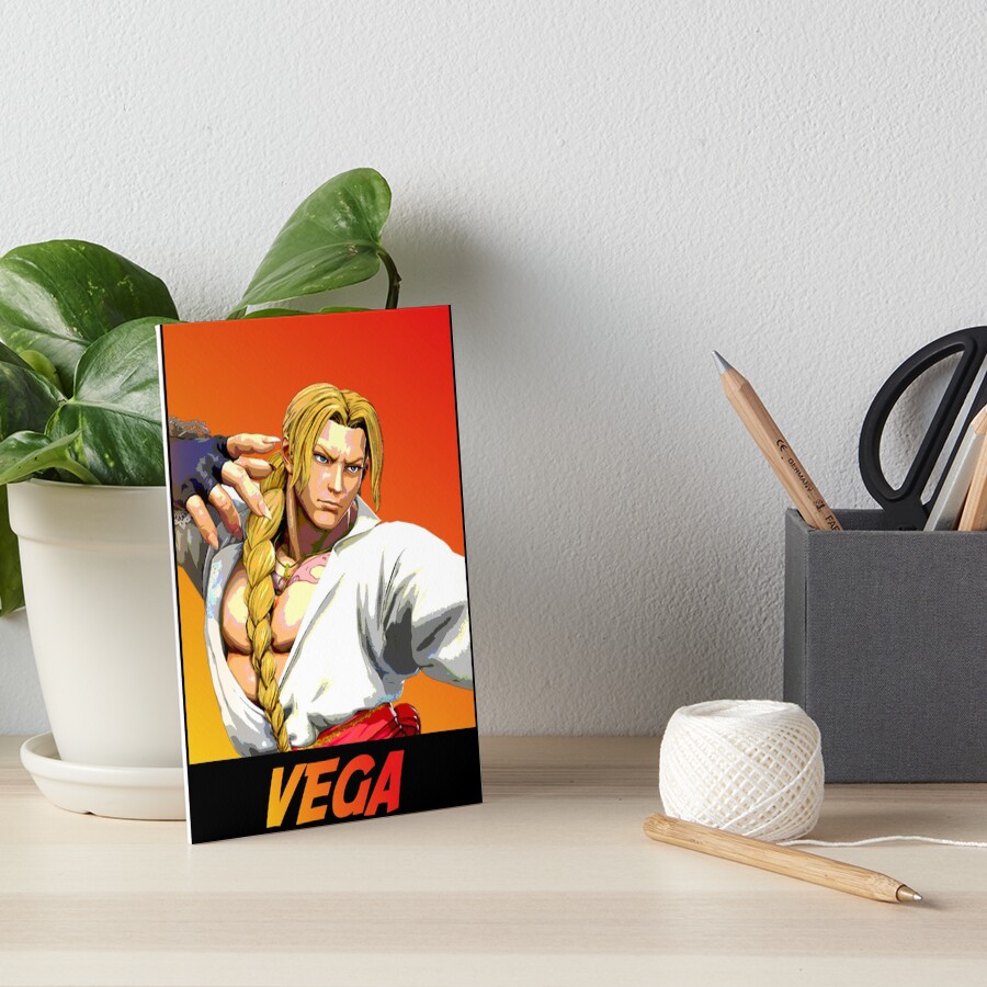 Vega Street Fighter 2 Logo Art Board Print by Robin