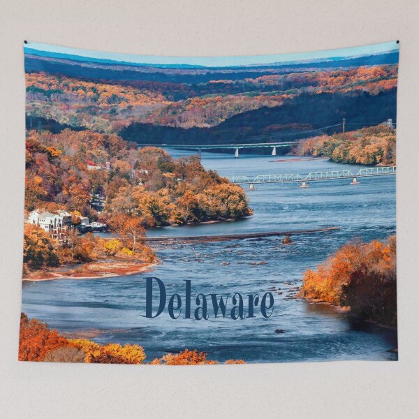 Item preview, Delaware River Fall Leaves designed and sold by mwagie.