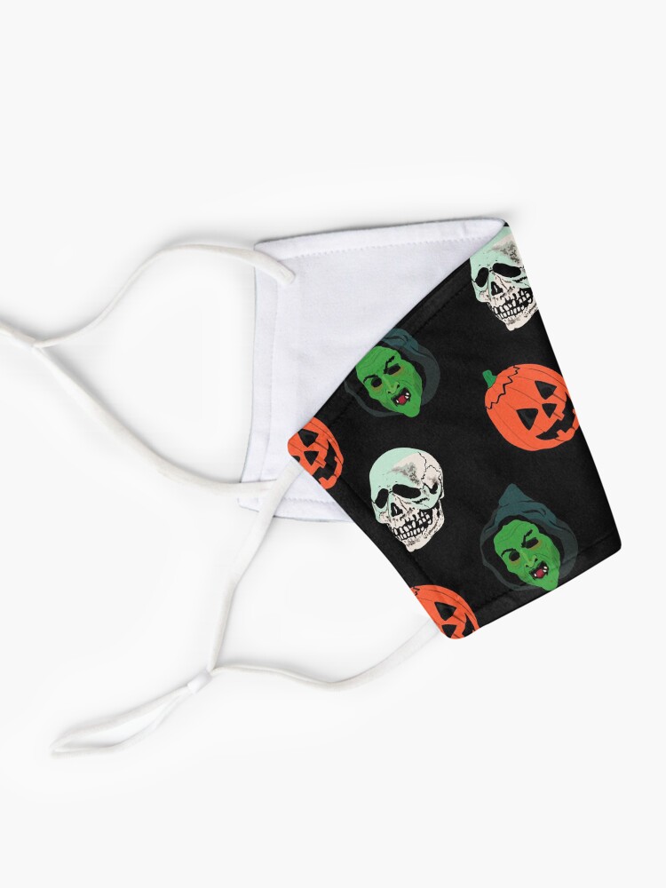 Alternate view of Silver Shamrock Mask Set Mask