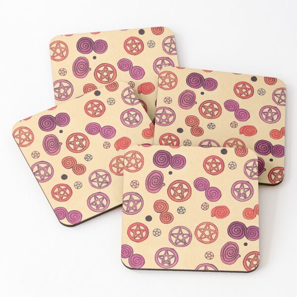 Item preview, pentagram pattern - red designed and sold by KarolinaSt.