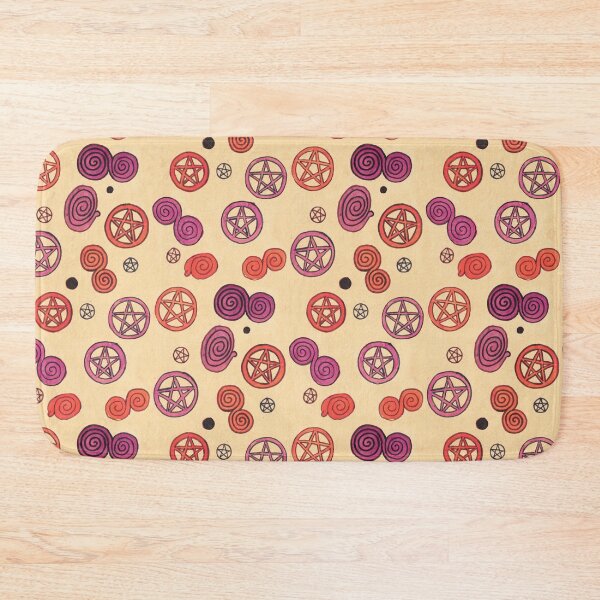 Item preview, pentagram pattern - red designed and sold by KarolinaSt.