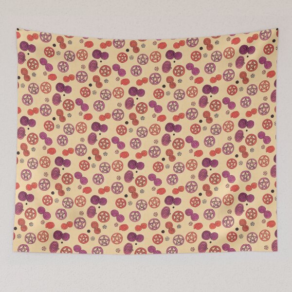 Item preview, pentagram pattern - red designed and sold by KarolinaSt.