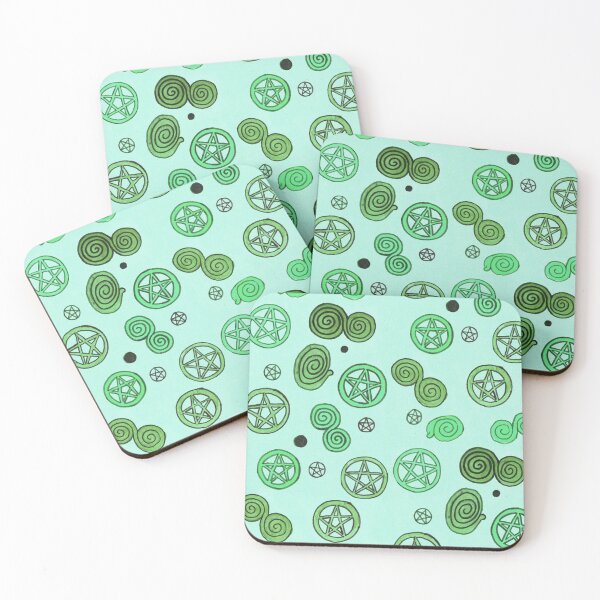 Item preview, pentagram pattern - green designed and sold by KarolinaSt.