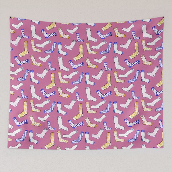 Aperçu de l'œuvre motif chaussettes - rose créée et vendue par KarolinaSt.