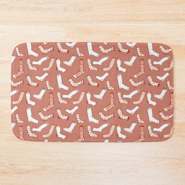 Item preview, socks pattern - red designed and sold by KarolinaSt.