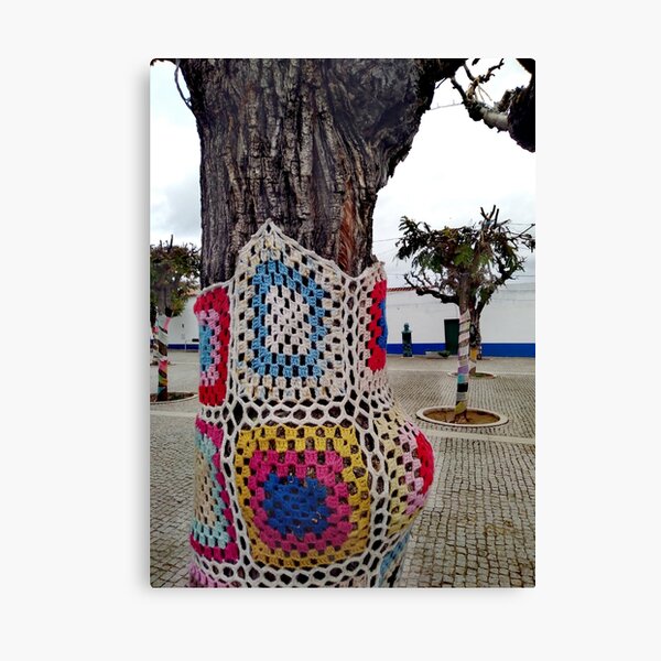Decorated Crochet Treet- Portuguese Street Canvas Print