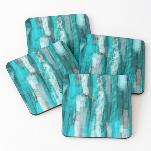 Item preview, Abstract Art Turquoise And Blue designed and sold by art64.