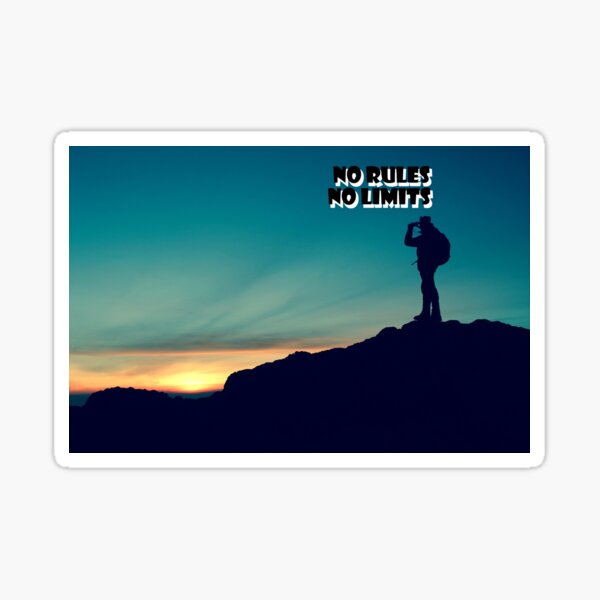 travel mountain sundown  Sticker