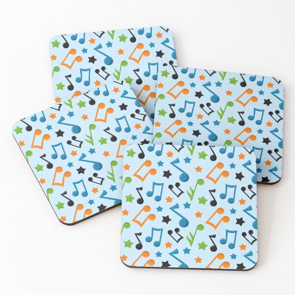 Item preview, Cute Music Notes Pattern designed and sold by Epic Love Designs.