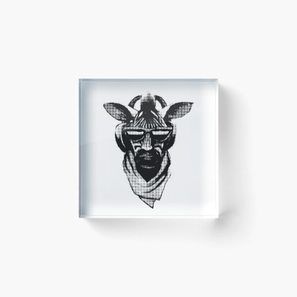 Item preview, Cool Zebra Head with Headphones (Black and White) designed and sold by Sebastian Stadler.