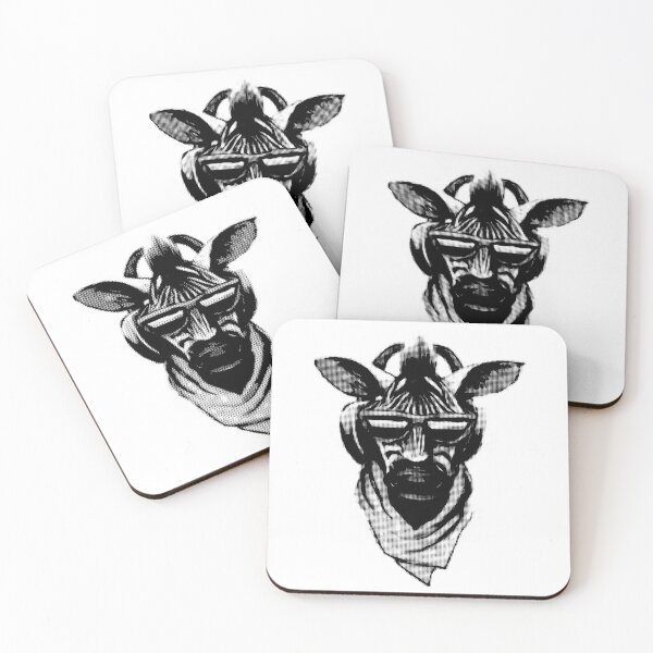 Item preview, Cool Zebra Head with Headphones (Black and White) designed and sold by Sebastian Stadler.