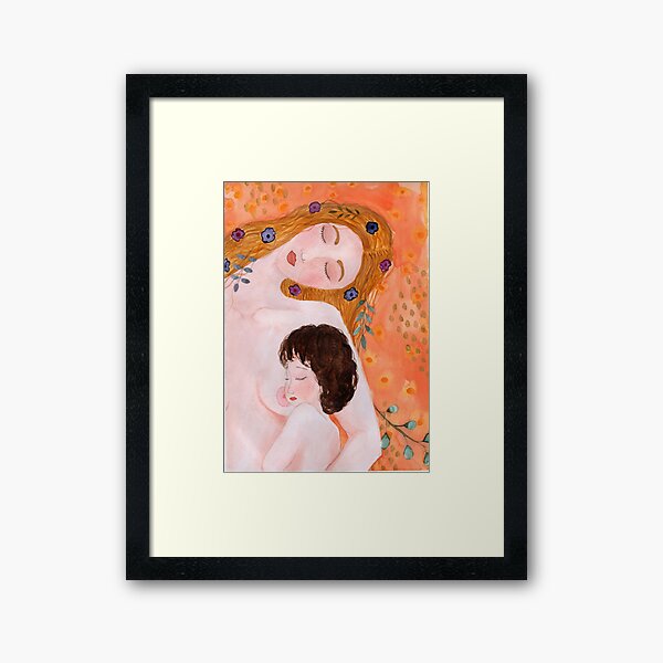 Item preview, Klimt inspired mother and child picture designed and sold by Phinchenmalt.
