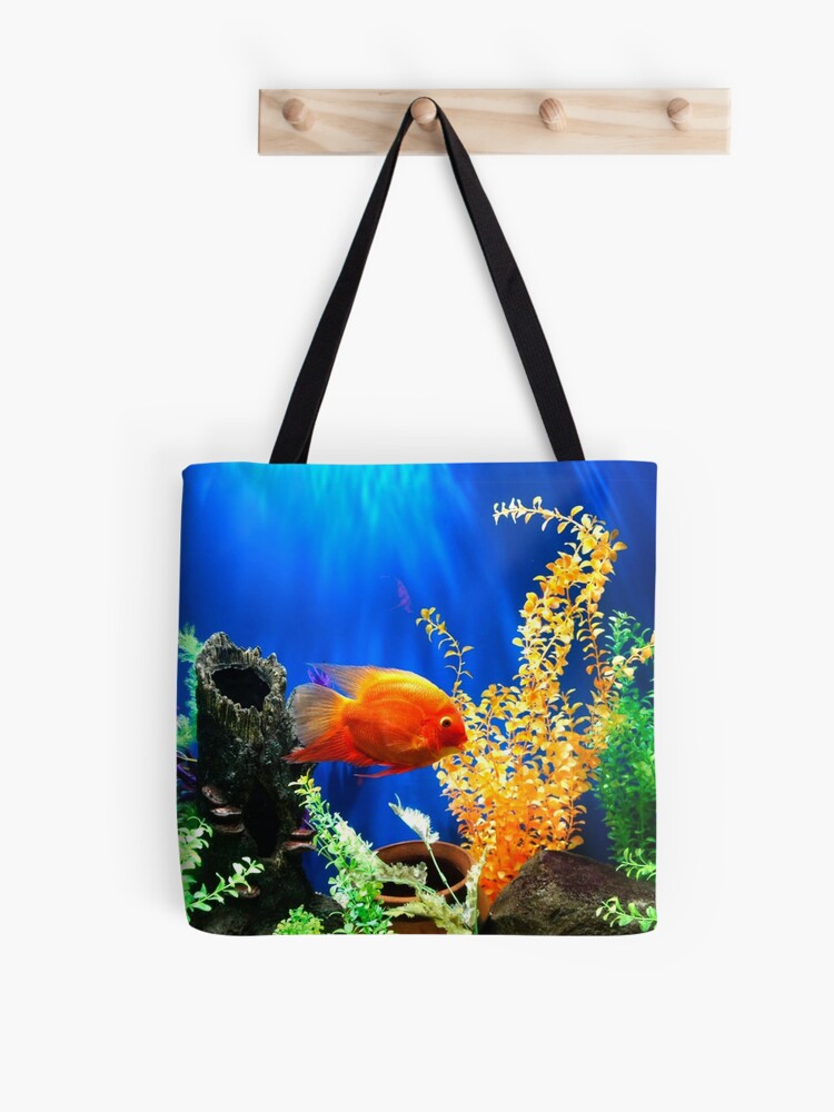Fish tank aquarium Tote Bag for Sale by mwagie