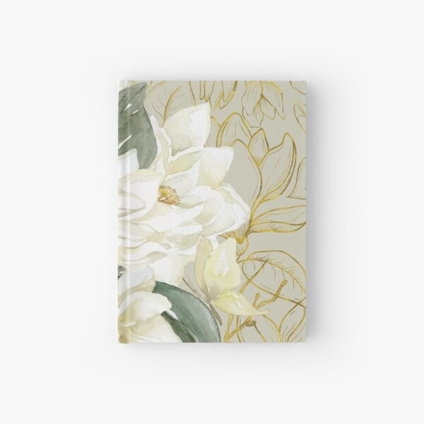 Elegant Magnolias – with a Touch of Gold Hardcover Journal