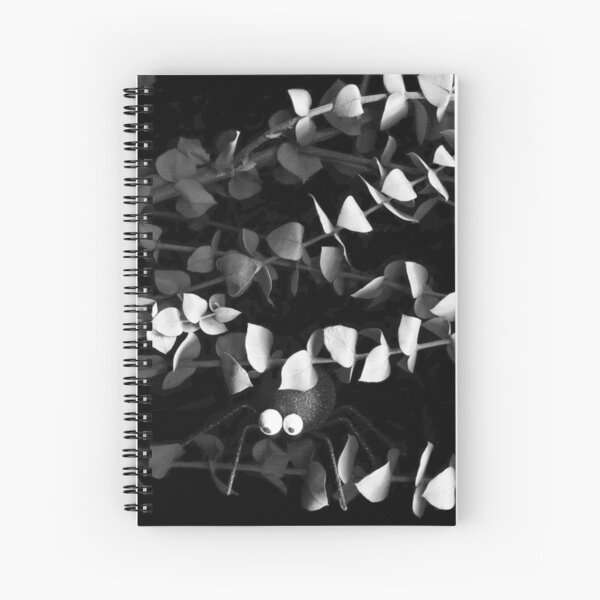 Garden Spider 2 Dark Botanical Spiral Notebook