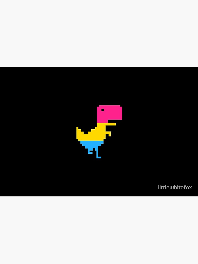 Google Chrome Dino T Rex LGBT Pansexual Pride Flag Dinosaur | iPad Case &  Skin