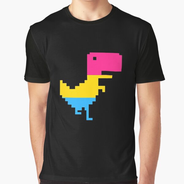 Google Chrome Dino T Rex LGBT Pansexual Pride Flag Dinosaur | iPad Case &  Skin