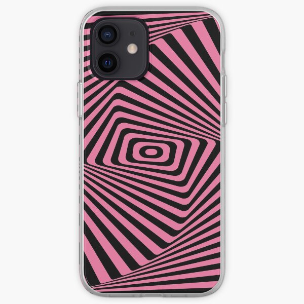 Op-Art Rad Rectangles in Pink iPhone Soft Case